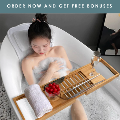 Almohada de baño de cuerpo completo de LuxeBath™ + obsequios gratis